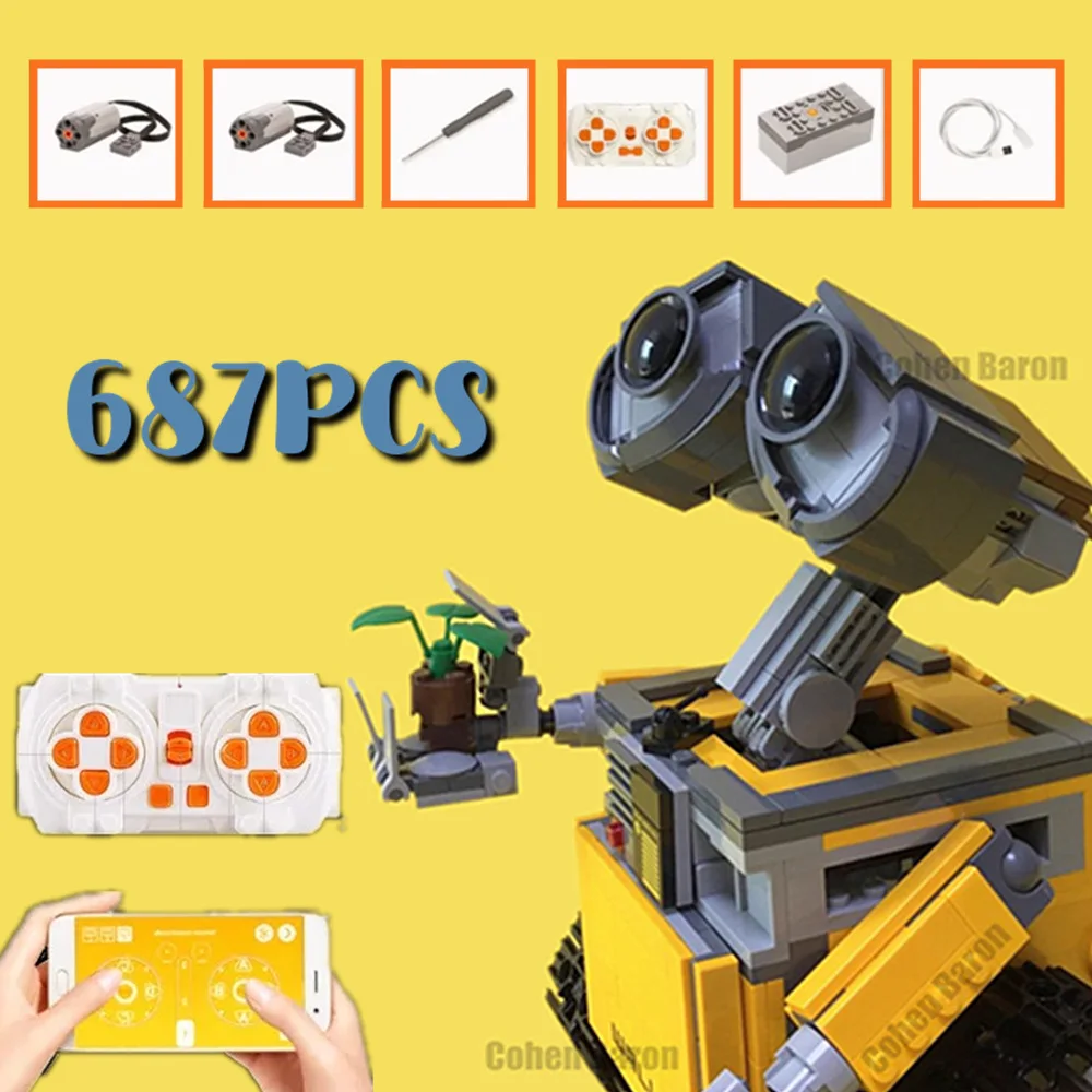 Tech Accessories Gifts - New 687PCS Wall-EING High-tech APP Motorized