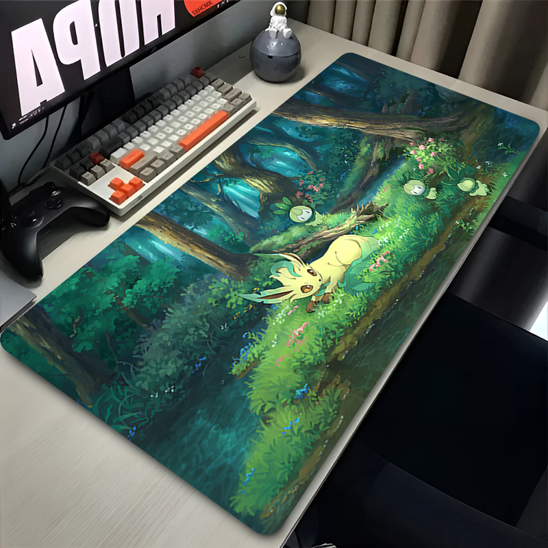 Tech Accessories For Office Desk - Mouse Pad Gamer P-pokemon Leafeon Large