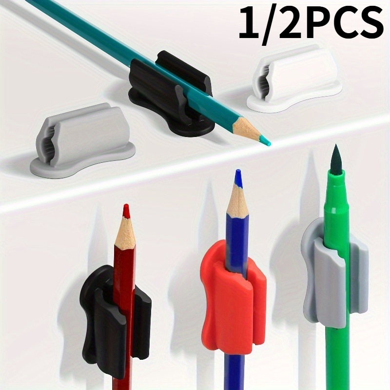 Tech Accessories For Office Desk - 1/2pcs Upgraded Silicone Pen Holders, Adhesive