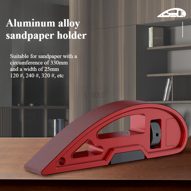 Tech Accessories Holder - Aluminum Alloy Sandpaper Holder Adjustable Handheld