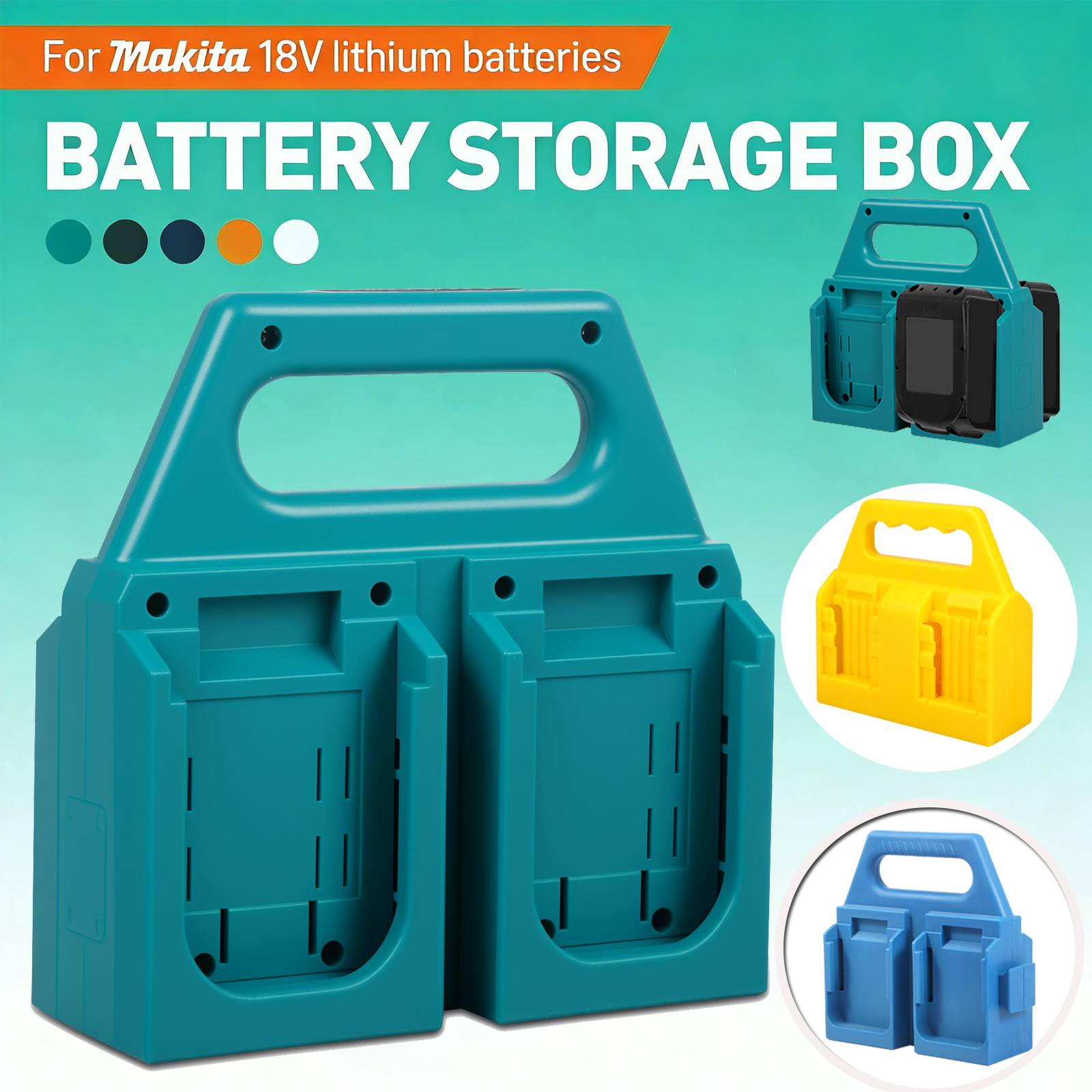 4-Slot Battery Organizer For M - Tech Accessories Holder 评论和价格