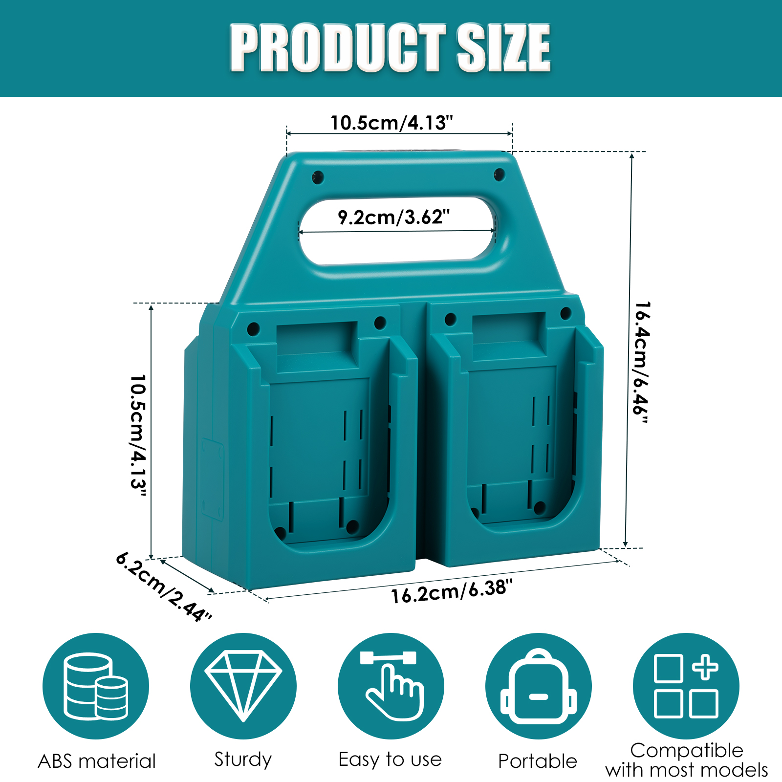 4-Slot Battery Organizer For M - Tech Accessories Holder 评论和价格