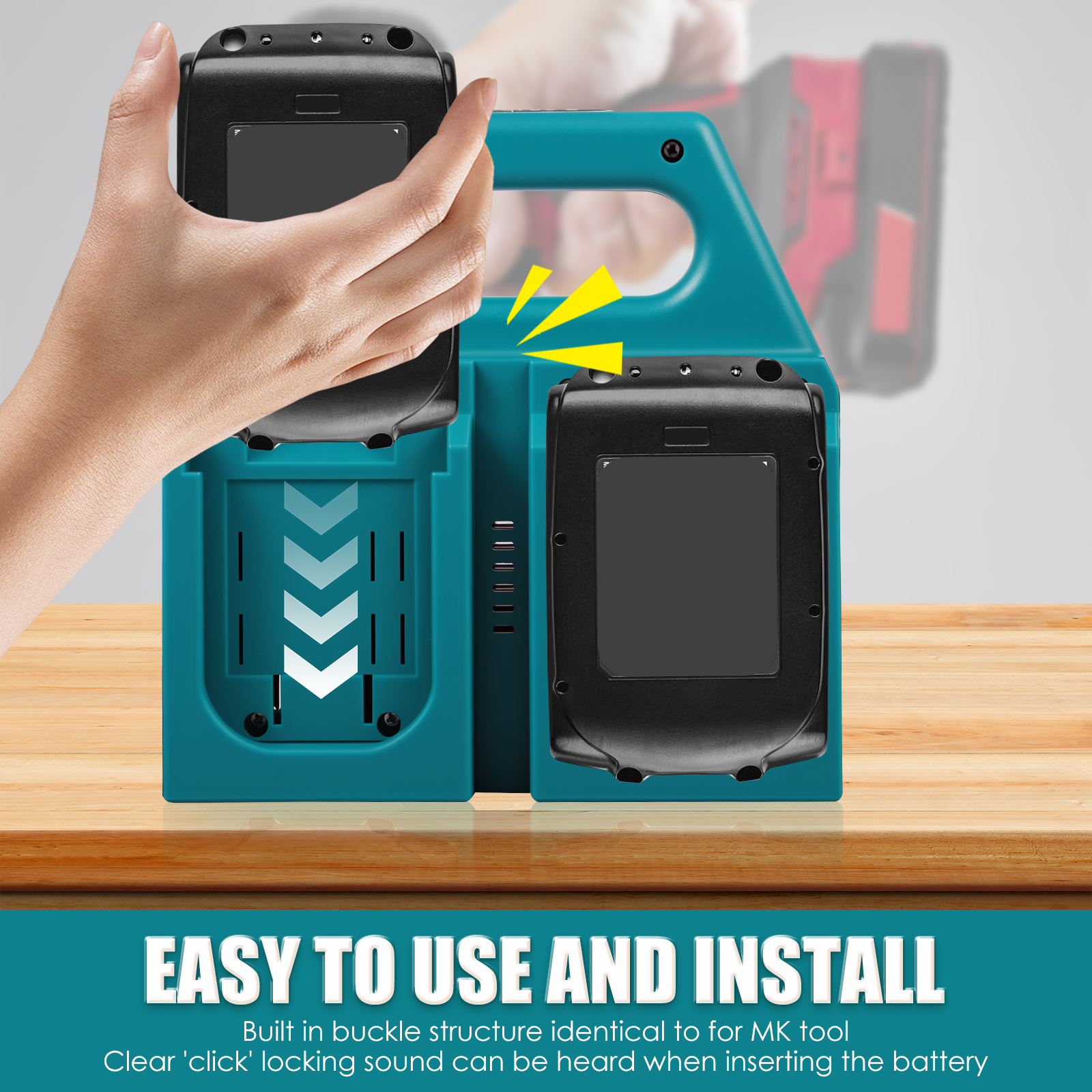 4-Slot Battery Organizer For M - Tech Accessories Holder 评论和价格