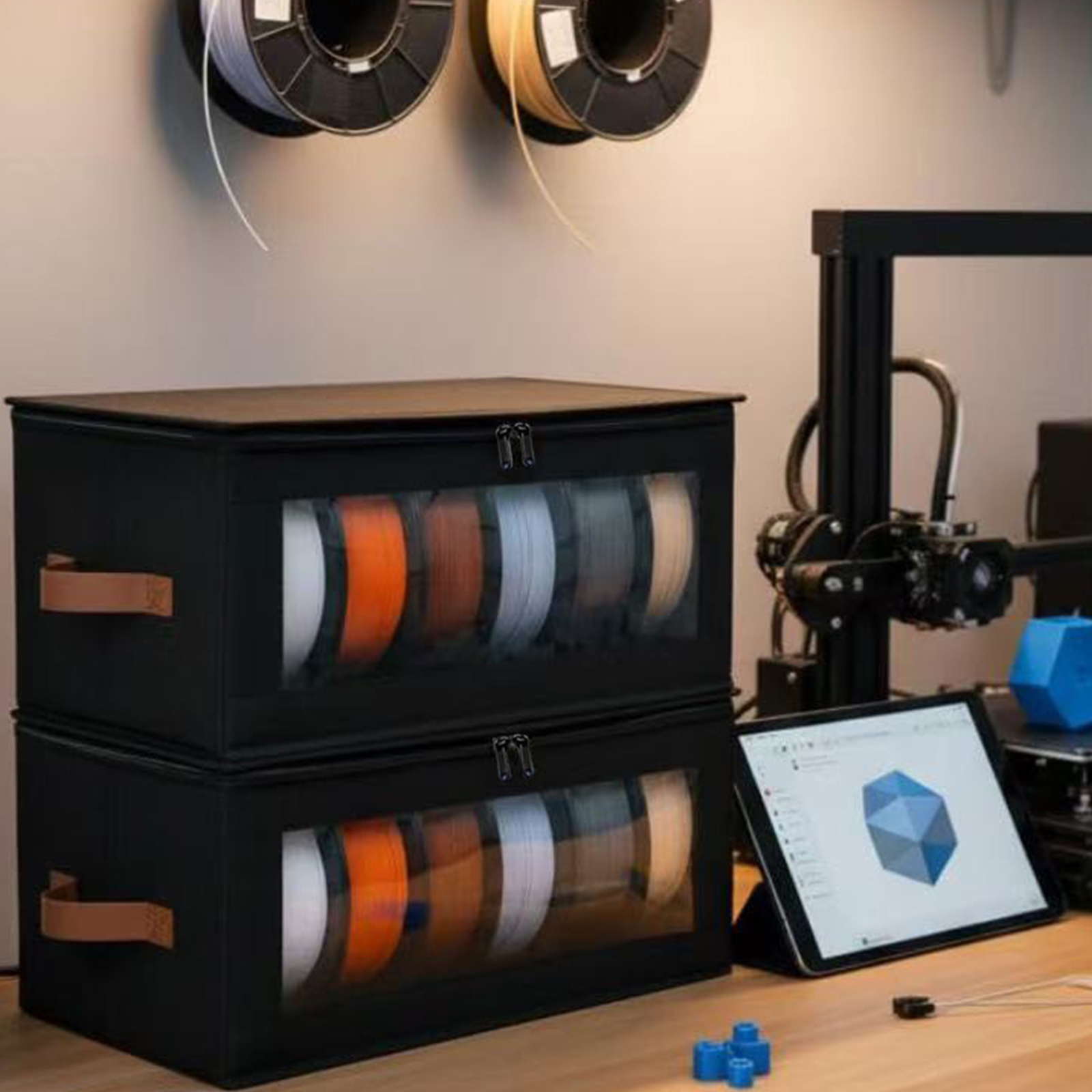1-10X 3D Printer Filament Stor - Tech Accessories Holder 评论和价格