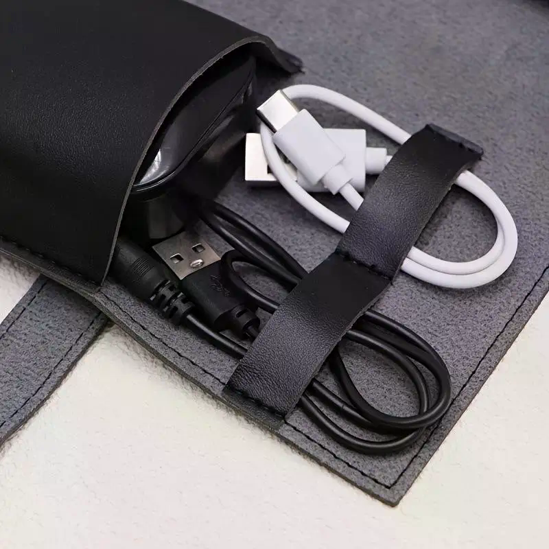 1pc PU Leather Multi-Compartme - Tech Accessories Travel Case 评论和价格