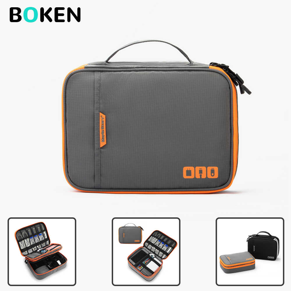 Multi-Compartment Portable Ele - Tech Accessories Travel Case 评论和价格
