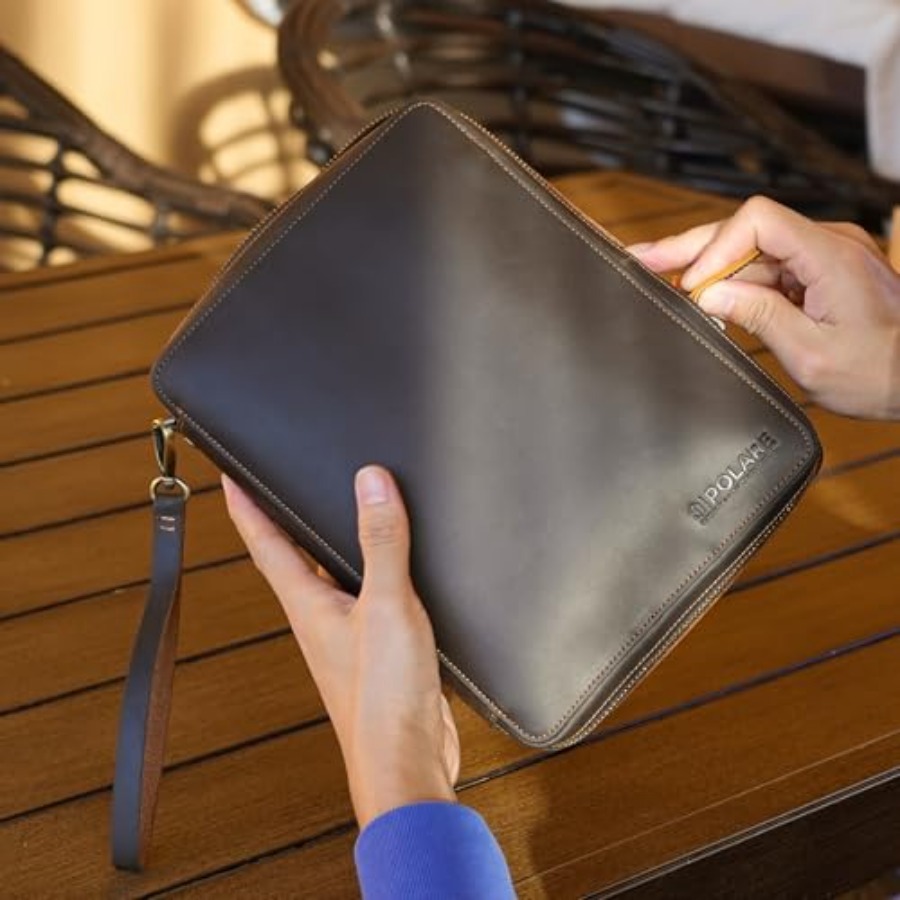 Polare Full Grain Leather Trav - Tech Accessories Travel Case 评论和价格
