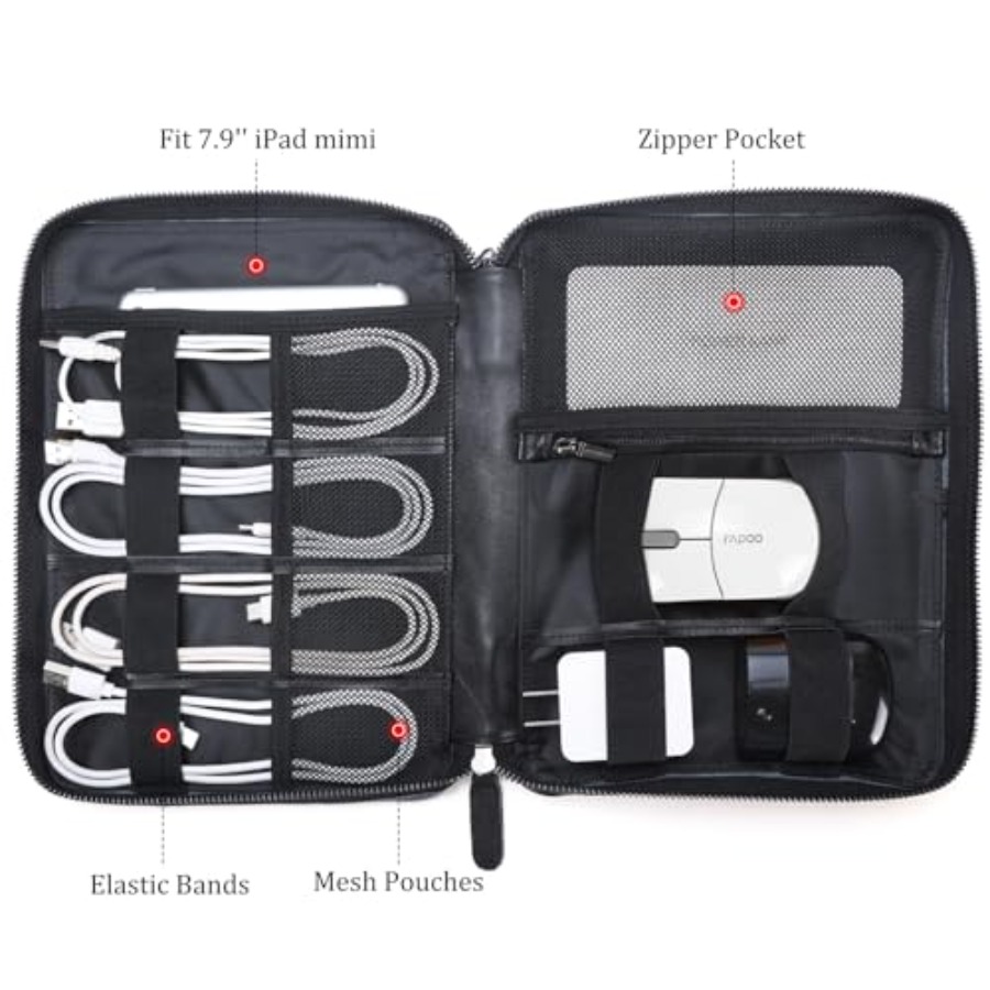 Travel cable organizer case fo - Tech Accessories Travel Case 评论和价格