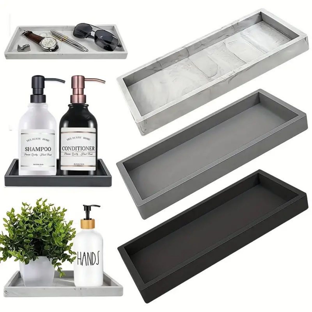 Multi-Purpose Silicone Desk Tr - Tech Accessories For Office Desk 评论和价格