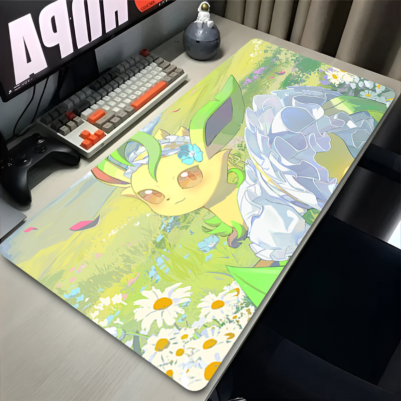 Mouse Pad Gamer P-pokemon Leaf - Tech Accessories For Office Desk 评论和价格