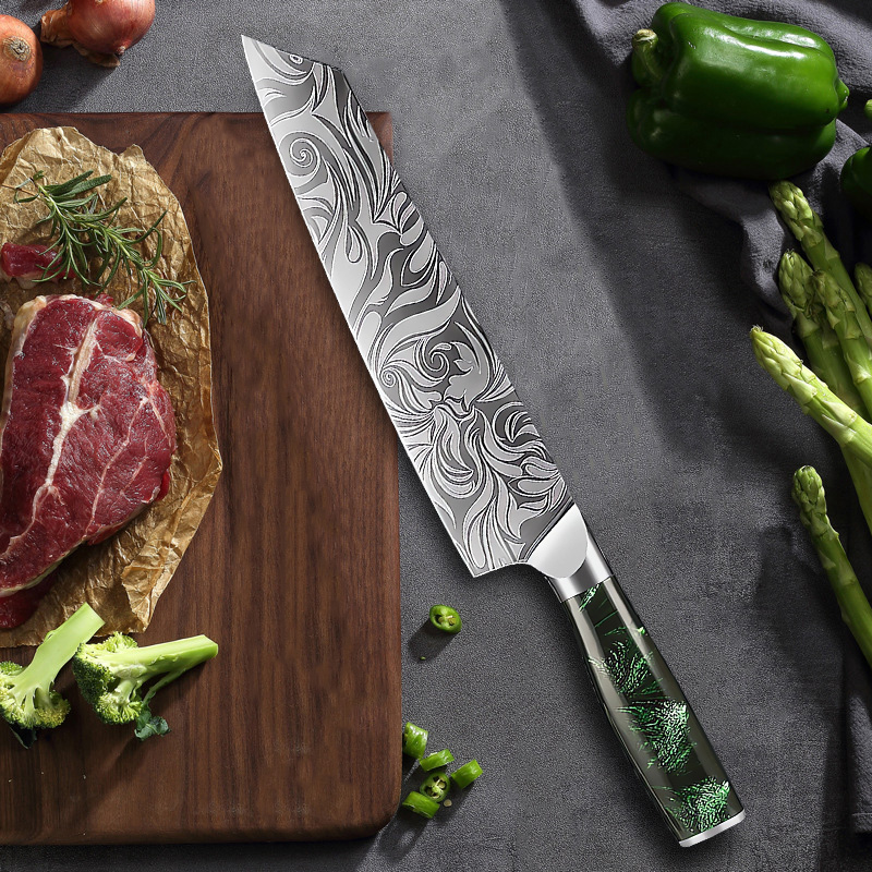 Super Sharp Damascus Pattern K - High Tech Kitchen Accessories 评论和价格