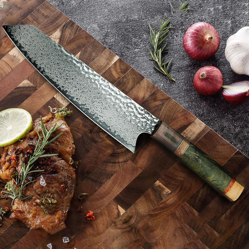 Damascus Kitchen Knife, 8 inch - High Tech Kitchen Accessories 评论和价格