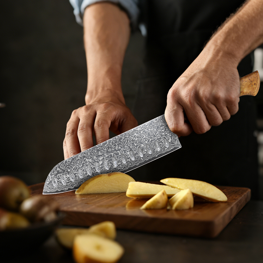 1-3PCS Knife Sets 67 Layer Dam - High Tech Kitchen Accessories 评论和价格