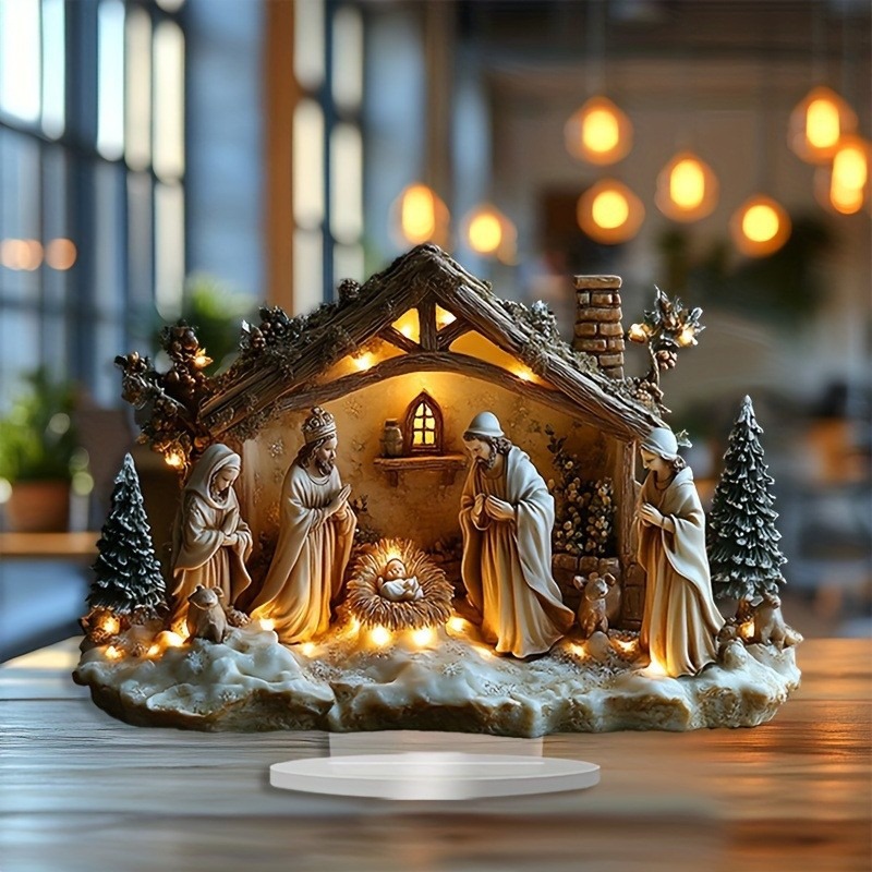 2025 New Nativity Jesus Birth  - Tech Accessories For Office Desk 评论和价格