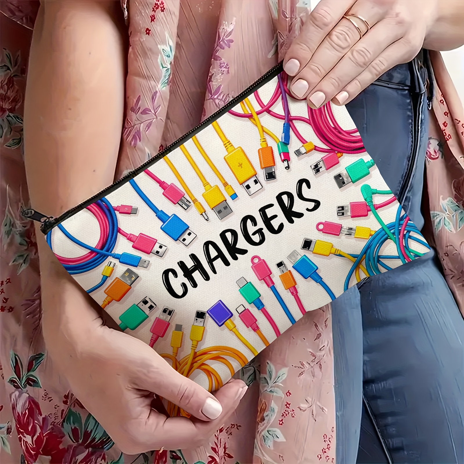 Colorful Cable USB Storage Bag - Tech Accessories For Office Desk 评论和价格