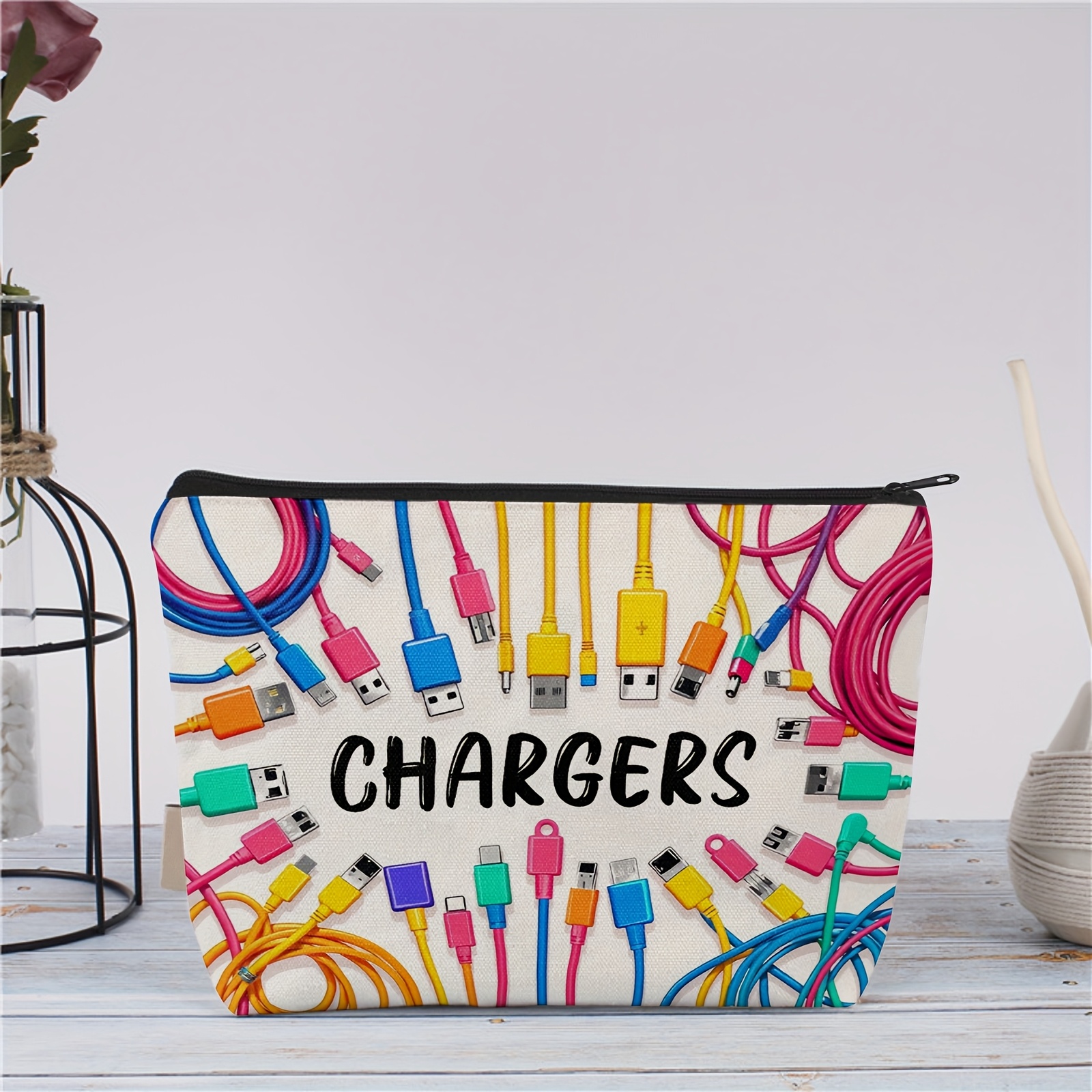 Colorful Cable USB Storage Bag - Tech Accessories For Office Desk 评论和价格