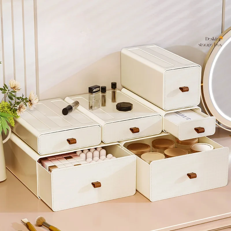 Desktop Storage Box Stackable  - Tech Accessories For Office Desk 评论和价格