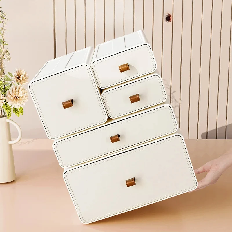 Desktop Storage Box Stackable  - Tech Accessories For Office Desk 评论和价格