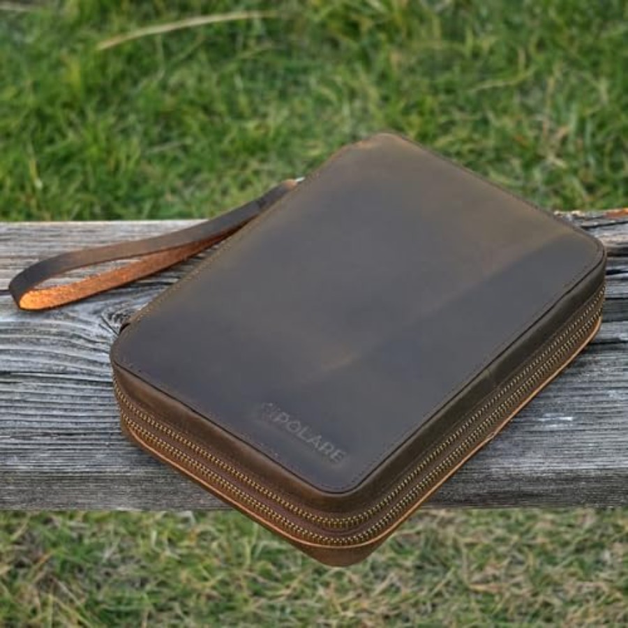 Polare Full Grain Leather Trav - Tech Accessories Travel Case 评论和价格