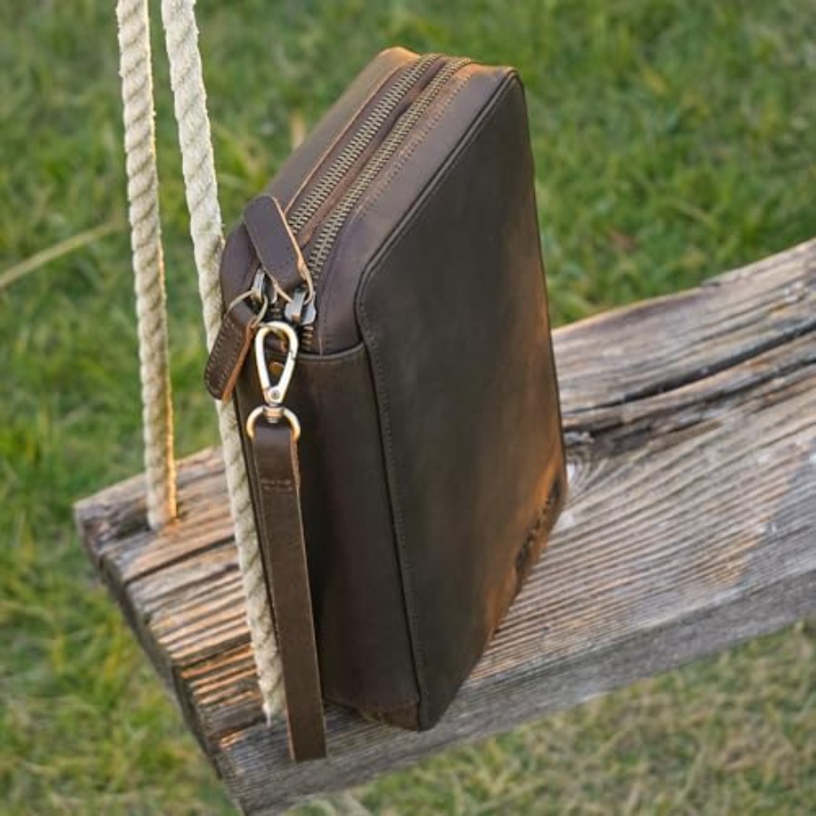 Polare Full Grain Leather Trav - Tech Accessories Travel Case 评论和价格