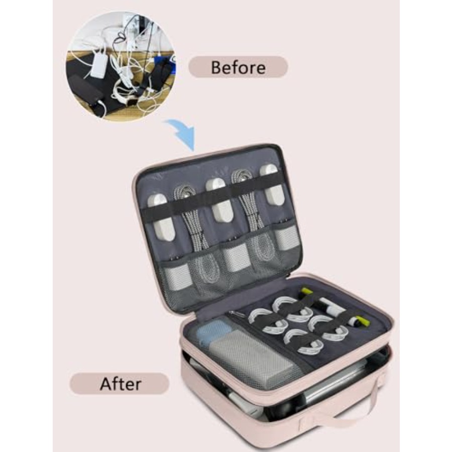 Travel Cord Organizer for Wome - Tech Accessories Travel Case 评论和价格